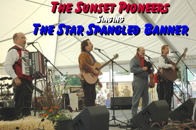 Pioneer Pepper & The Sunset Pioneers sing the Star Bangled Banner