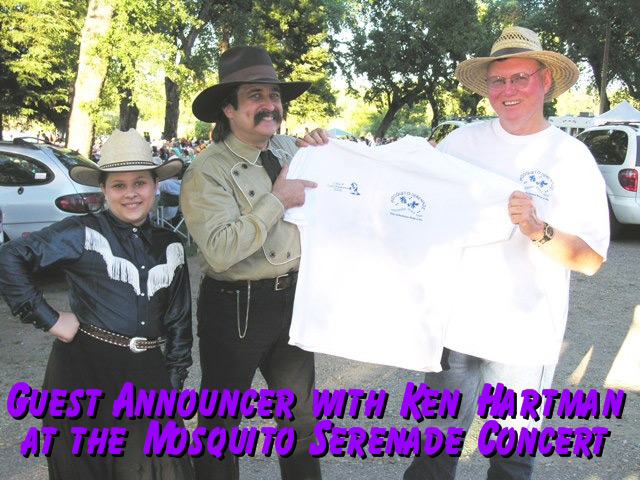 Pioneer Pepper guest host at the Mosquito Serenade Concert