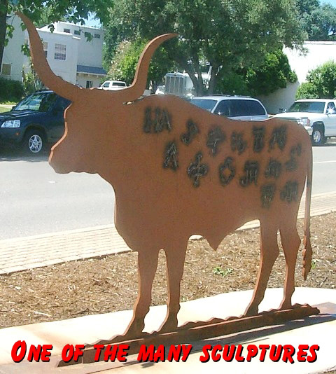 Bull sculpture