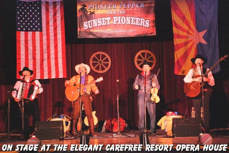 Pioneer Pepper & The Sunset Pioneers perform at the Carefree Resort