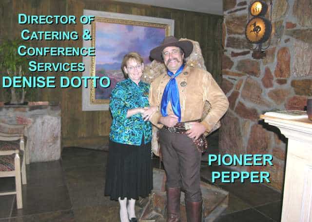 Pioneer Pepper with Denise at the Carefree Resort