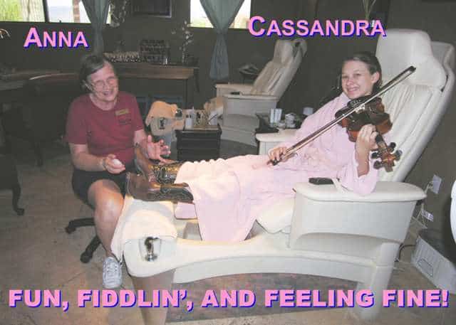 CAssandra of the Sunset Pioneers at the Spa