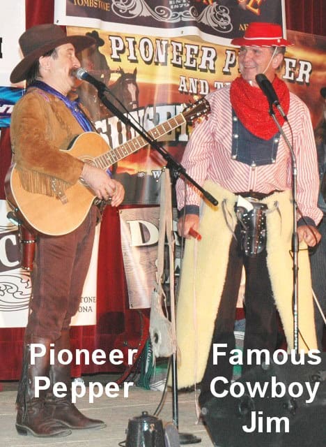 Pioneer Pepper & Famous Cowboy Jim in Tombstone at the Little House on the Prairie reunion