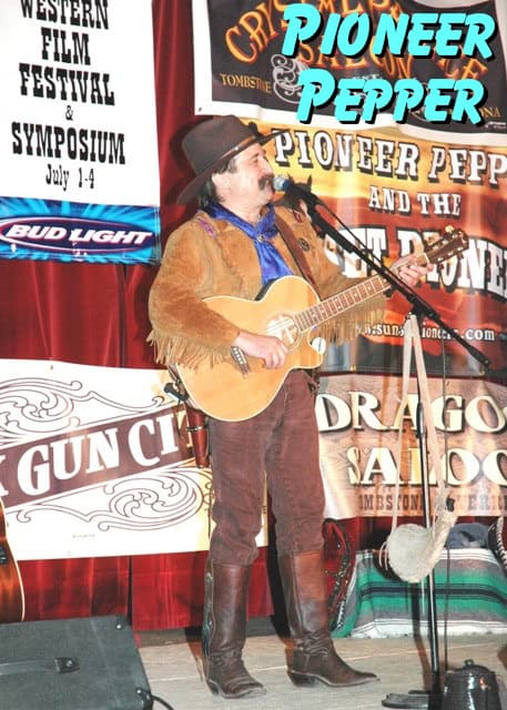 Pioneer Pepper performs at the Little House on the Prairie reunion at the Western Film Festival in Tombstone Arizona