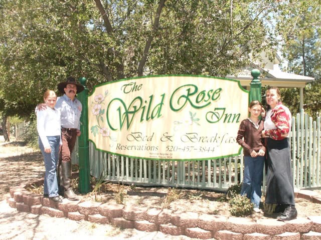 The Sunset Pioneers stay at the Wild Rose Inn in Tombstone during their performance at the Little House on the Prairie TV show reunion